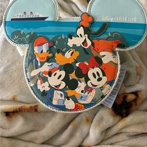 Disney Cruise Line Mickey Ears Crossbody Bag - Aqua Multi
